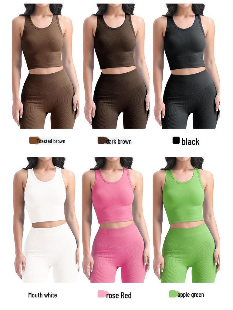 Women's Shockproof Anti-Sag Running and Yoga Top with Integrated Cup