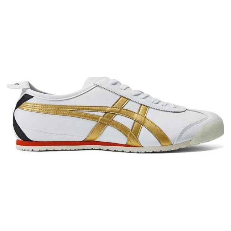 ONITSUKA TIGER Mexico 66 Comfortable Retro Slip Resistant Durable Low Top Lifestyle Sneakers Unisex Sneakers White Platinum 1183C080-101