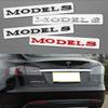 1 Stuk Auto Styling Logo Badge Voor Model 3 Model S Modellen Y X ABS 3D Achterklep Carrosserie Embleem Sticker Decal Decoratie Accessoires