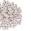 100pcs Mixed Maple Square Bead Letter Cube Loose Spacer Beads For DIY Jewelry Making