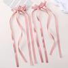 LOVEKIKI 2Pcs Long Tassel Hair Bow Hair Clips for Girl Lovely Ribbon Headwear Ins Party Ponytail Barrette Women Hair Accessories