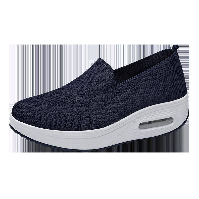 Large Size Outdoor Foot Cover Lazy Travel Air Cushion Sports Rocking Shoes Flying Woven Mesh