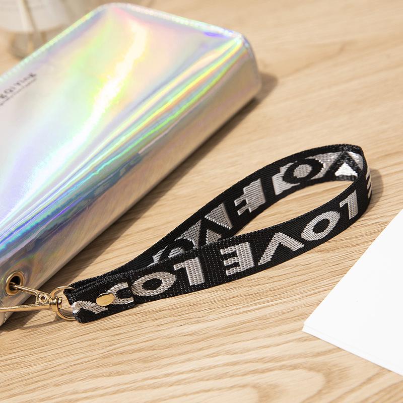 Damen-Geldbörse im neuen Stil mit Doppelreißverschluss und Laser-Motiv – Clutch mit großem Fassungsvermögen und weichem Münzfach