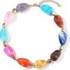 Trendy Resin Bead Chokers Necklace Elastic Cord Fit All Neck Size Great For Parties