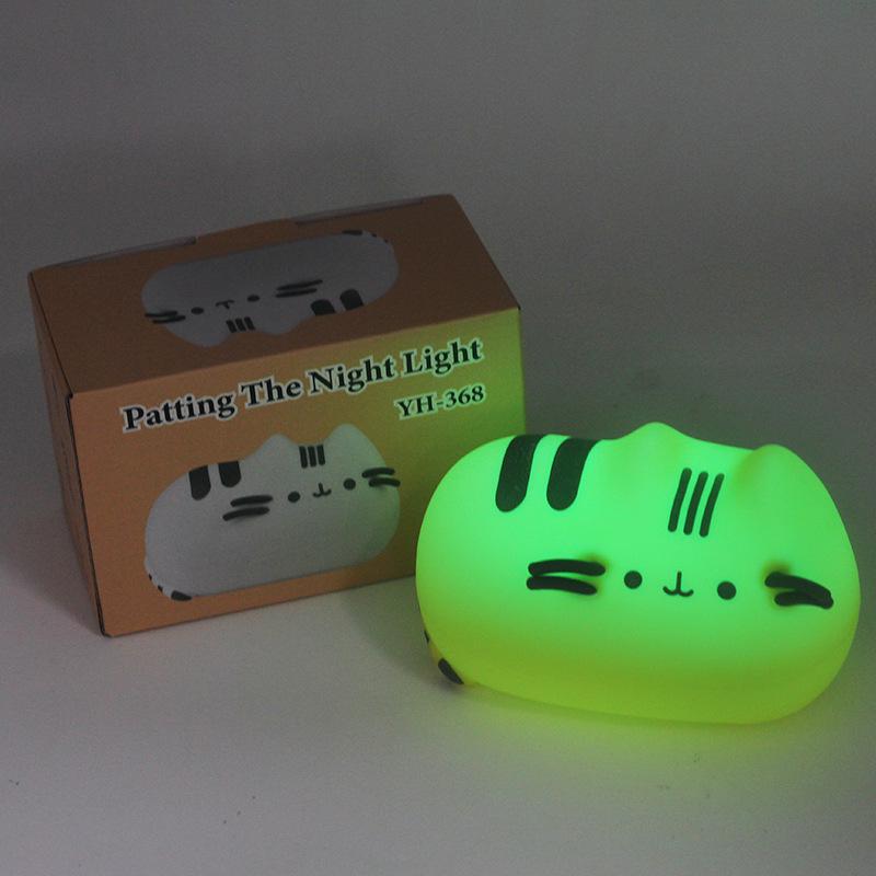 

Силиконовый ночник «Толстый кот» для детской комнаты - Прикроватная лампа, безопасная для глаз 1W (In Stock / Data Cable + Color Box)