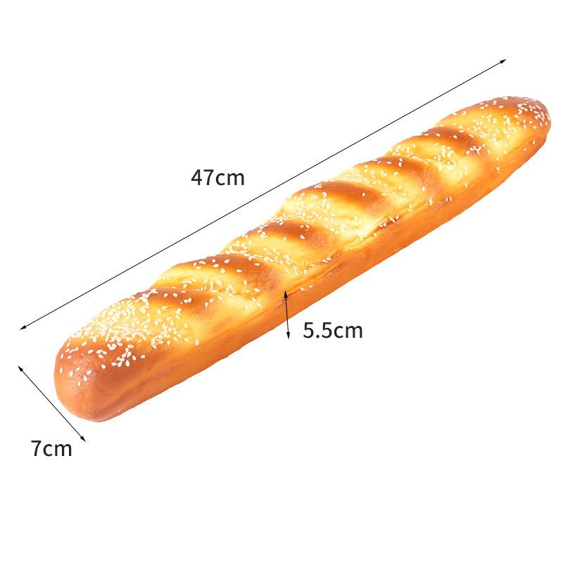 Umělý chléb Dort Toast Měkký PU Model bagety Potravina Falešný chléb Simulační ozdoby Pekárna Dekor Fotografie Rekvizity