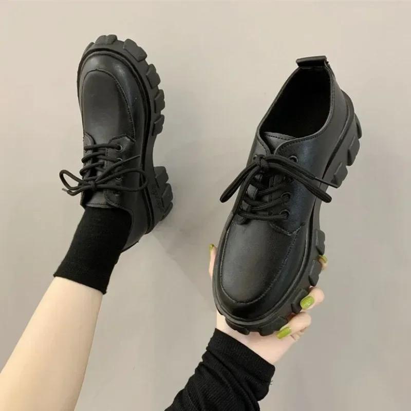 Black Chunky Platform Heels Mary Jane Shoes Lolita Platform Shoes Oxfords Women Student Girls Kawaii Pumps Shoes for Women