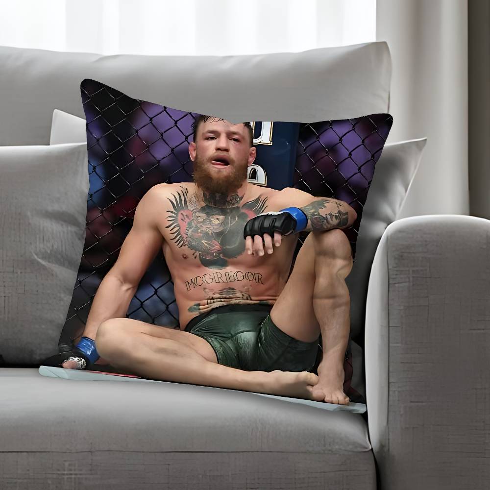 C-Conor M-McGregor Anime Celebrity Merchandise All-Match Printed Pillow Case Sofa Car Office Room Decoration Protector