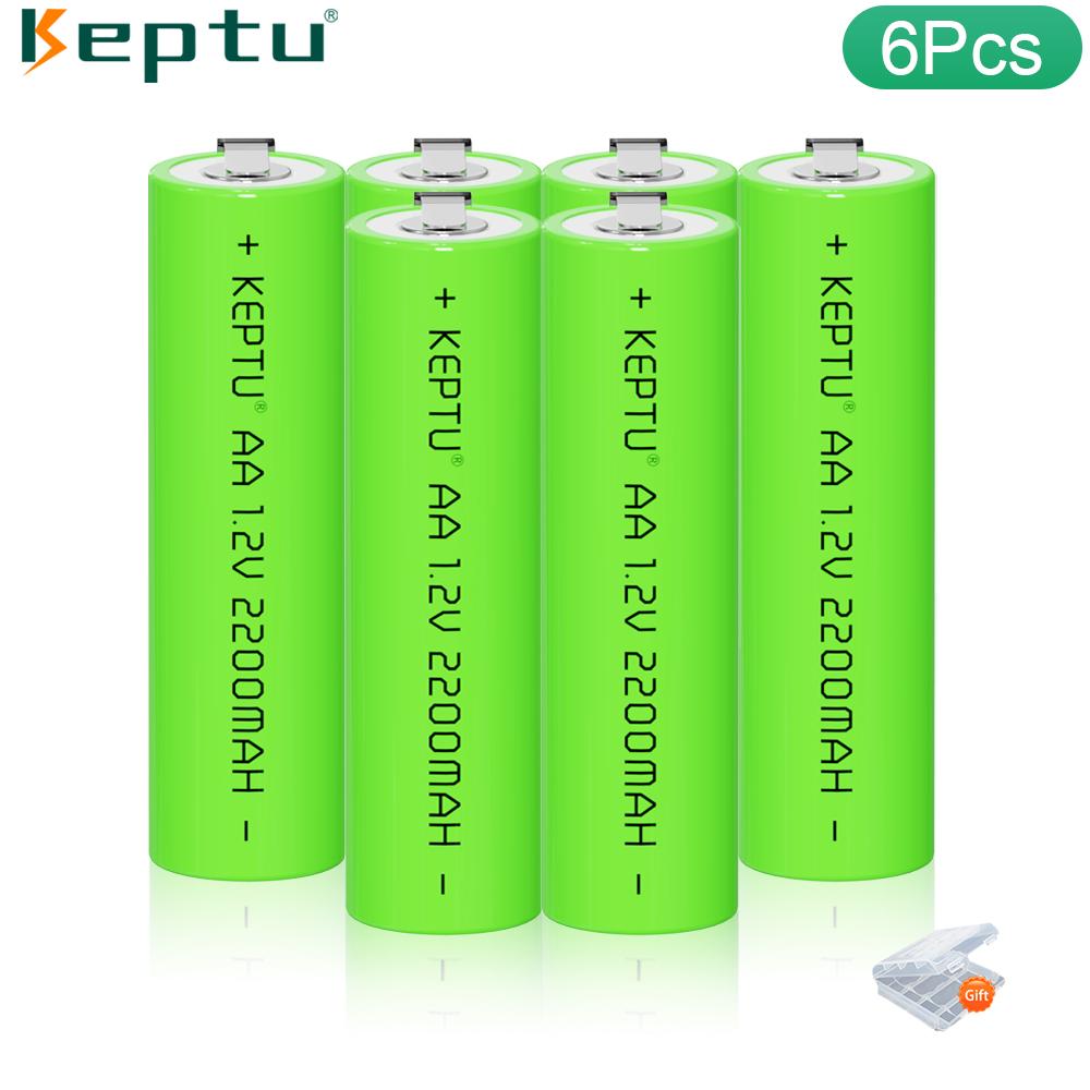 AA Rechargeable Battery 1.2V Ni-MH 2200mAh with Welding Tabs, for Electric Shavers & Toothbrushes