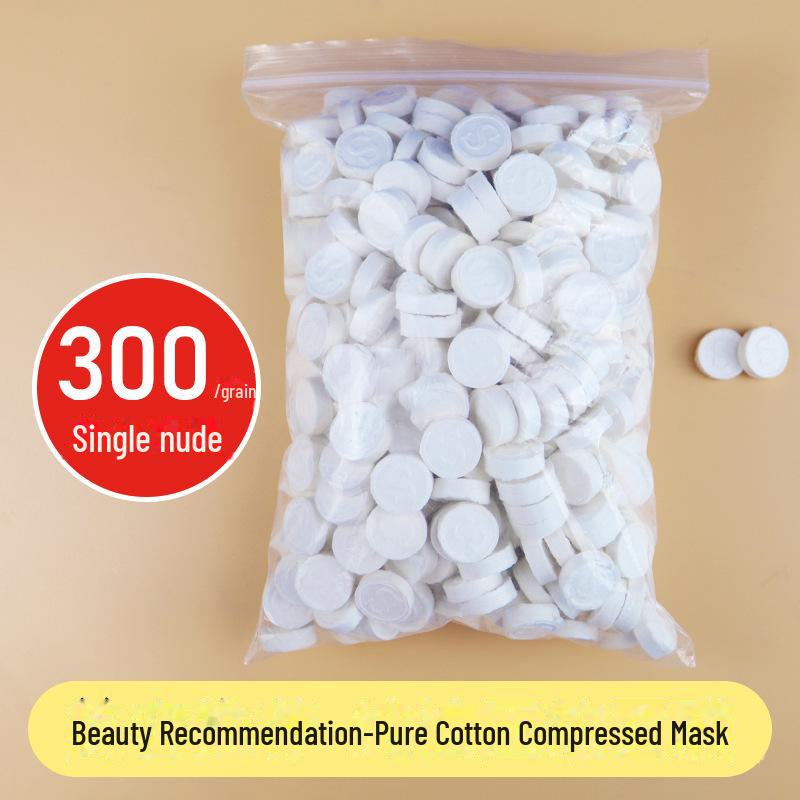 500 Pure Cotton Compressed Mask Sheets: Disposable Non-Woven Spa Facial Masks for Moisturizing