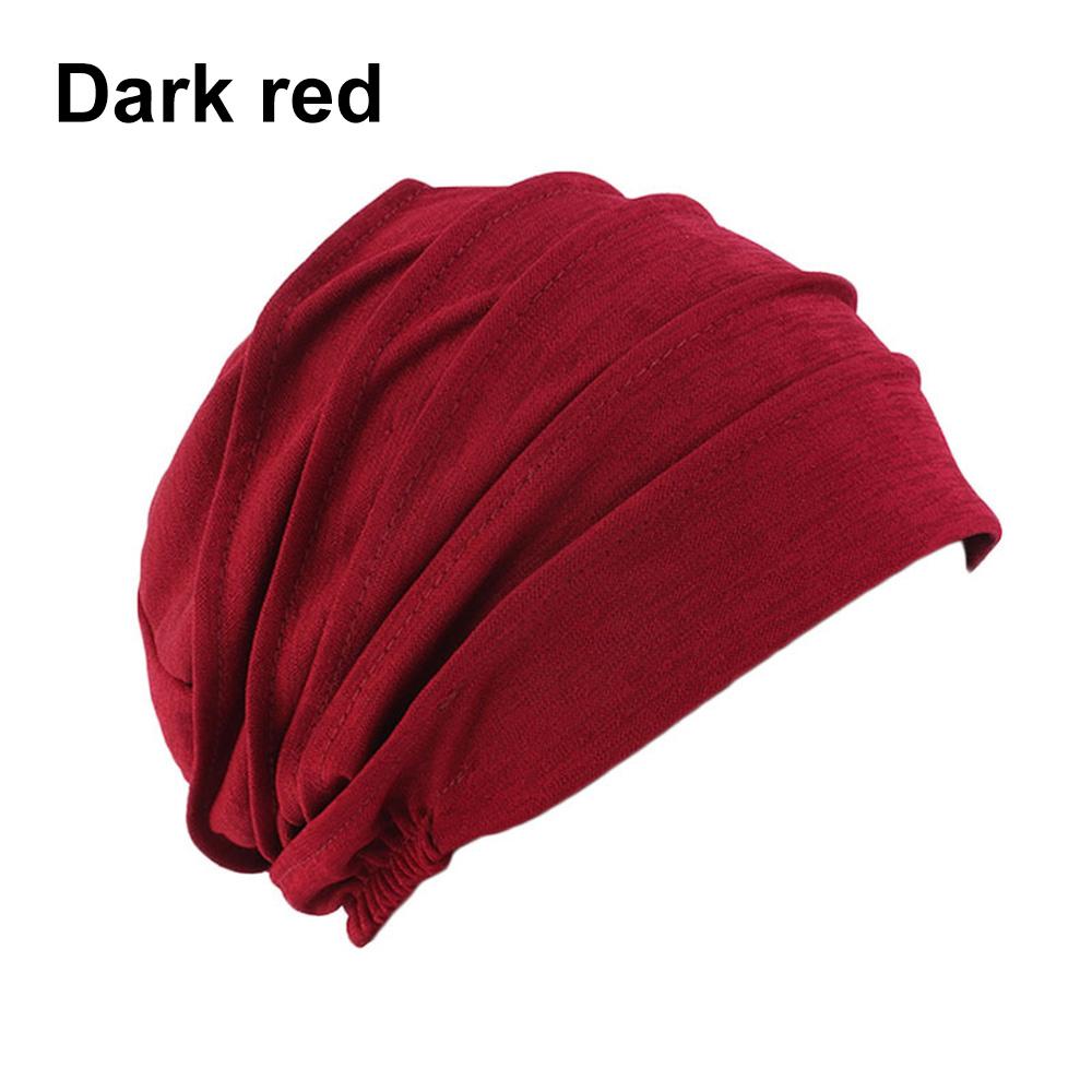 1PC Elastic Muslim Hijabs Turban Beanie Cap Women Soft Cotton Bonnet  Head Wrap Winter Warm High Quality Turban Hat