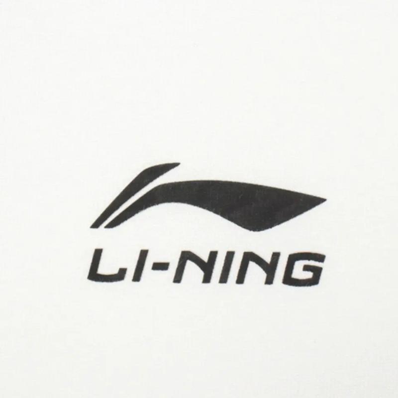 Li Ning Amerikaanse gestreepte pullover ronde hals korte mouw effen kleur korte broek casual sportpak unisex pak YHSV367-1+AKSU911-1