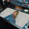 Taylor Swift Mousepad in Pizzo Monocolore Grande Cuscino per Tavolo da Gioco Antiscivolo per Laptop Tablet Mousepad Grande Tappetino XXL Tappetino per Mini PC con Bordo Bloccato