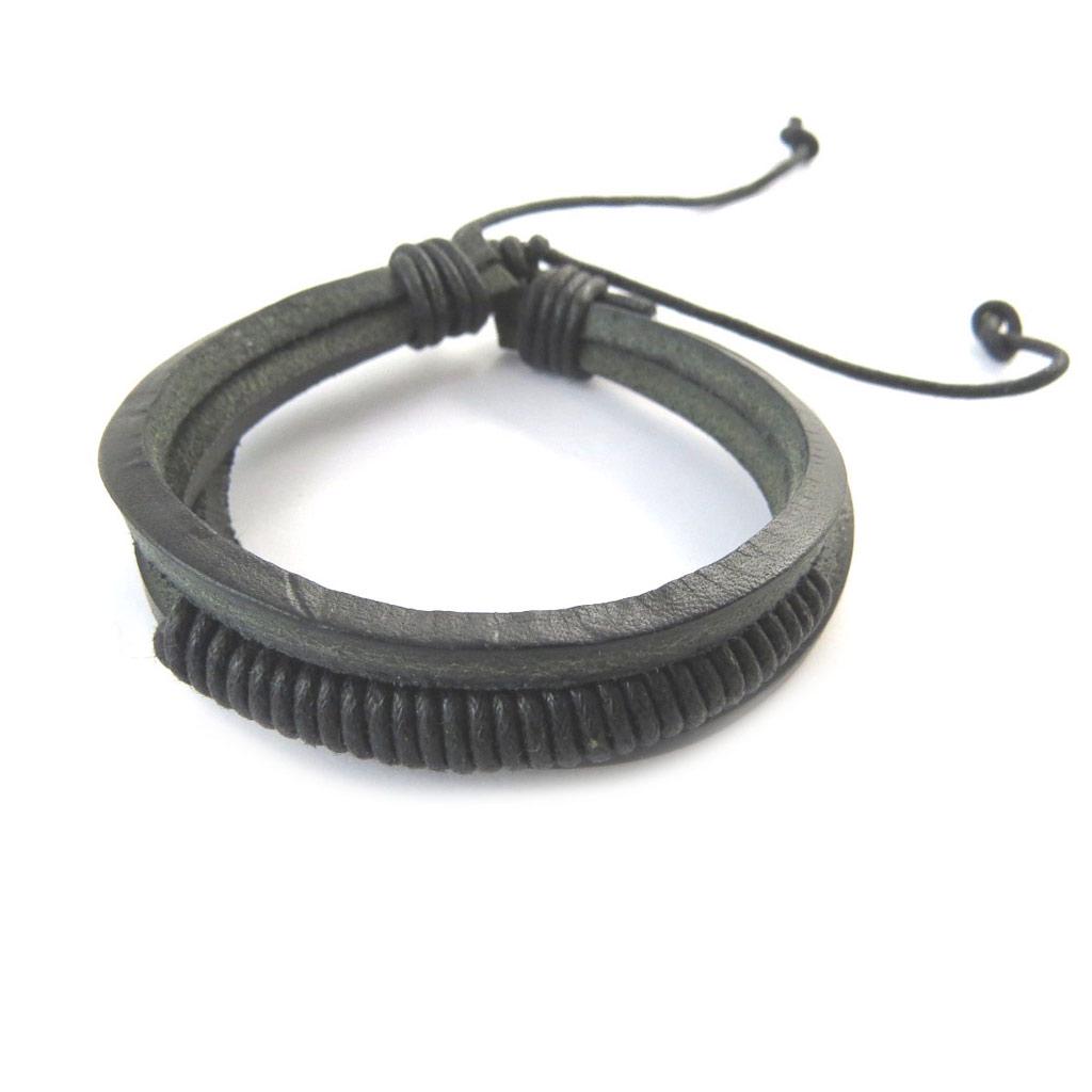 Les Trésors De Lily [N7013] - Mixed Bracelet 'Peaceful' Black