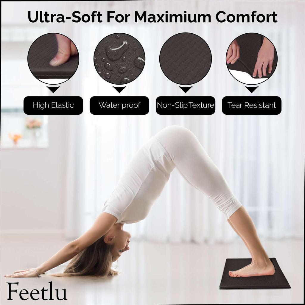 Skládací podložka pod kolena na jógu, polštářek, cvičební koleno, zmírňuje bolest při józe a cvičení, extra silná podložka, podpora pro a fitness cvičení, podložka,