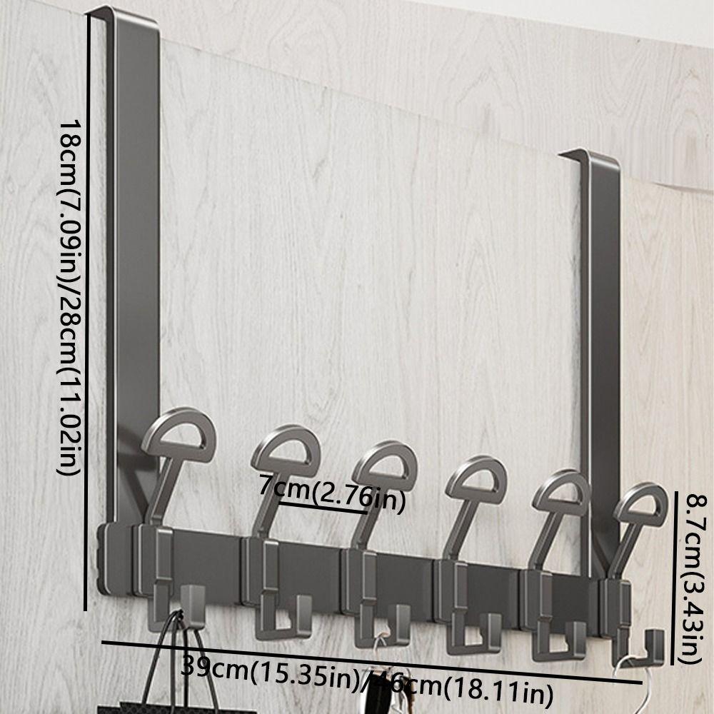 Quick Installation Wall-Mounted Coat Racks 6/7 Hooks Storage Hooks Home Storage