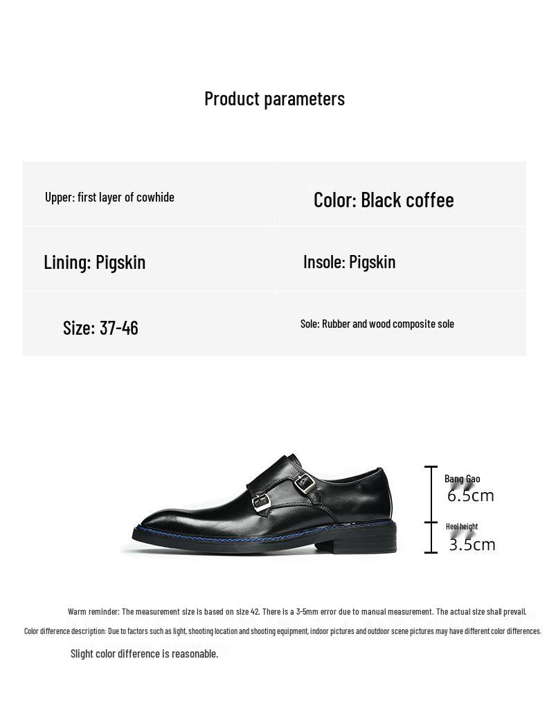 VIP Exklusiv: 2026 Herren Square Toe Monk Lederschuhe - Formeller Norweger-Welt-Stil