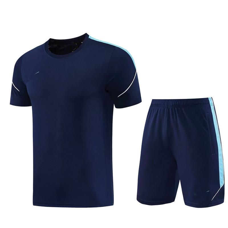 Mens Short Sleeve Tracksuit Running Basketball Soccer Training Workout Sportswear