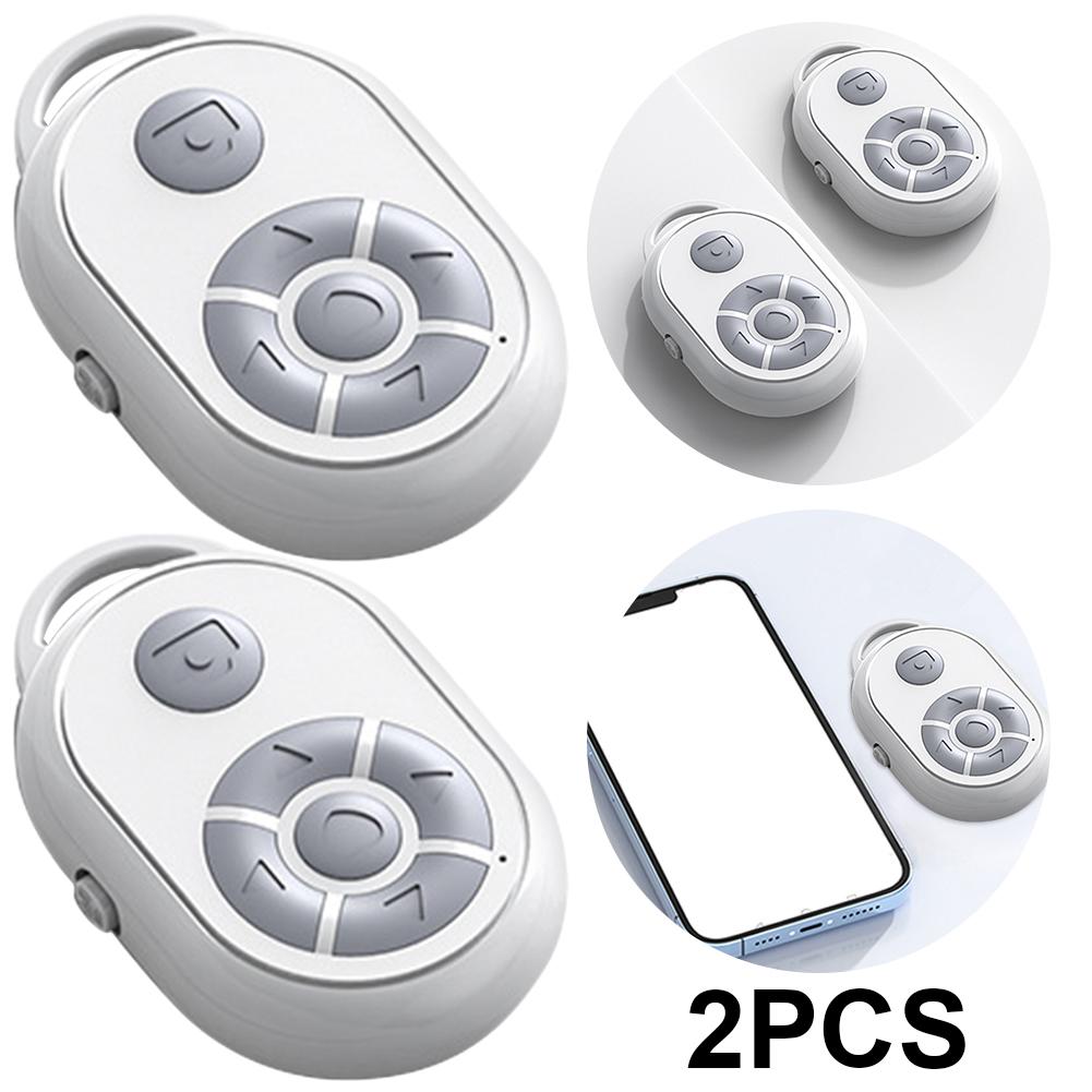 Remote Control Page Turner Bluetooth Smart Phone Screen Auto Clicker for Gaming Live 10m Camera Shutter Video Remote For Tiktok