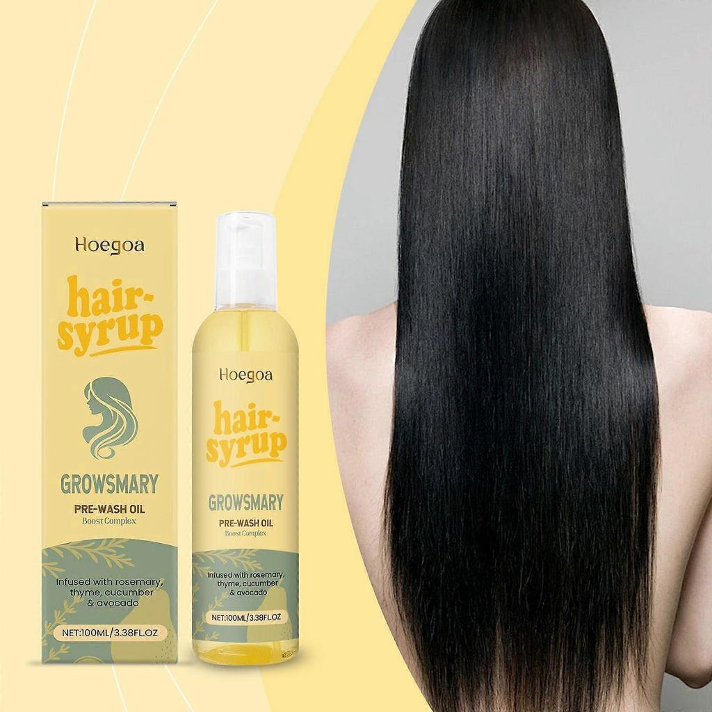 Hoegoa Rosemary Pre-Shampoo Oil, Nourishes The Scalp, Makes Hair Smooth And Lustrous, And Is A Nourishing Hair Oil