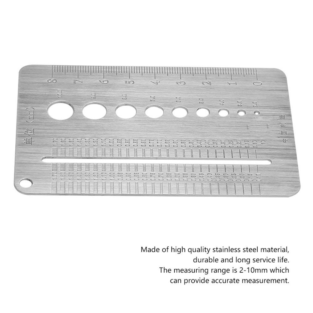 2-10mm Range Screw Gauge Plate Drill Bit And Tap Size Screw Thread Gauge  For Checking Bolt And Nut