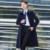 Unisex Professional Mid-Length Wool Blend Overcoat