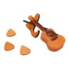 Guitar Pick Holder Multifunctional Oak Wood Guitar Pick Storage Box for Living Room Decoration