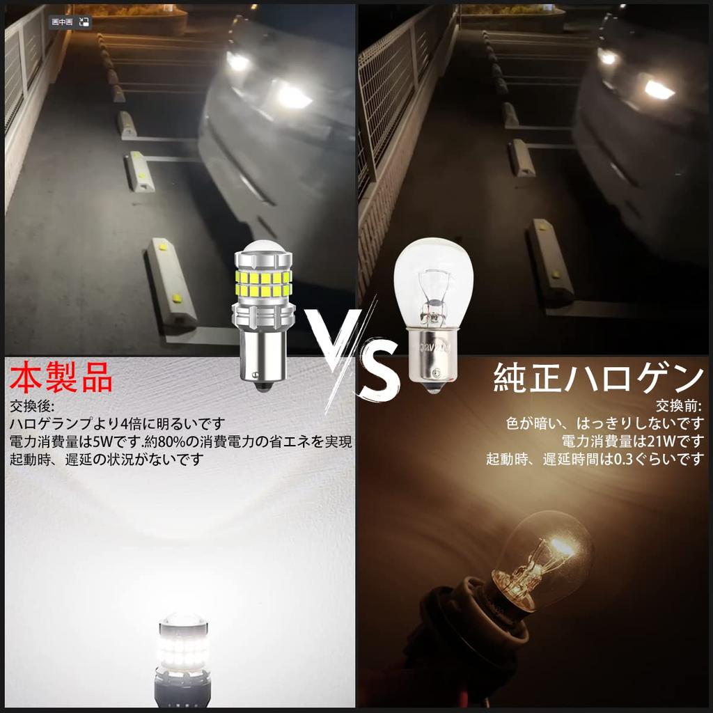 OTORAM S25 LED Single Bulb Rear Lamp White Explosive Light