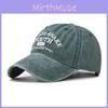 Cotton Washed Vintage Youth Letter Baseball Cap Unisex Outdoor All Seasons Duck Tongue Hat Ins Style