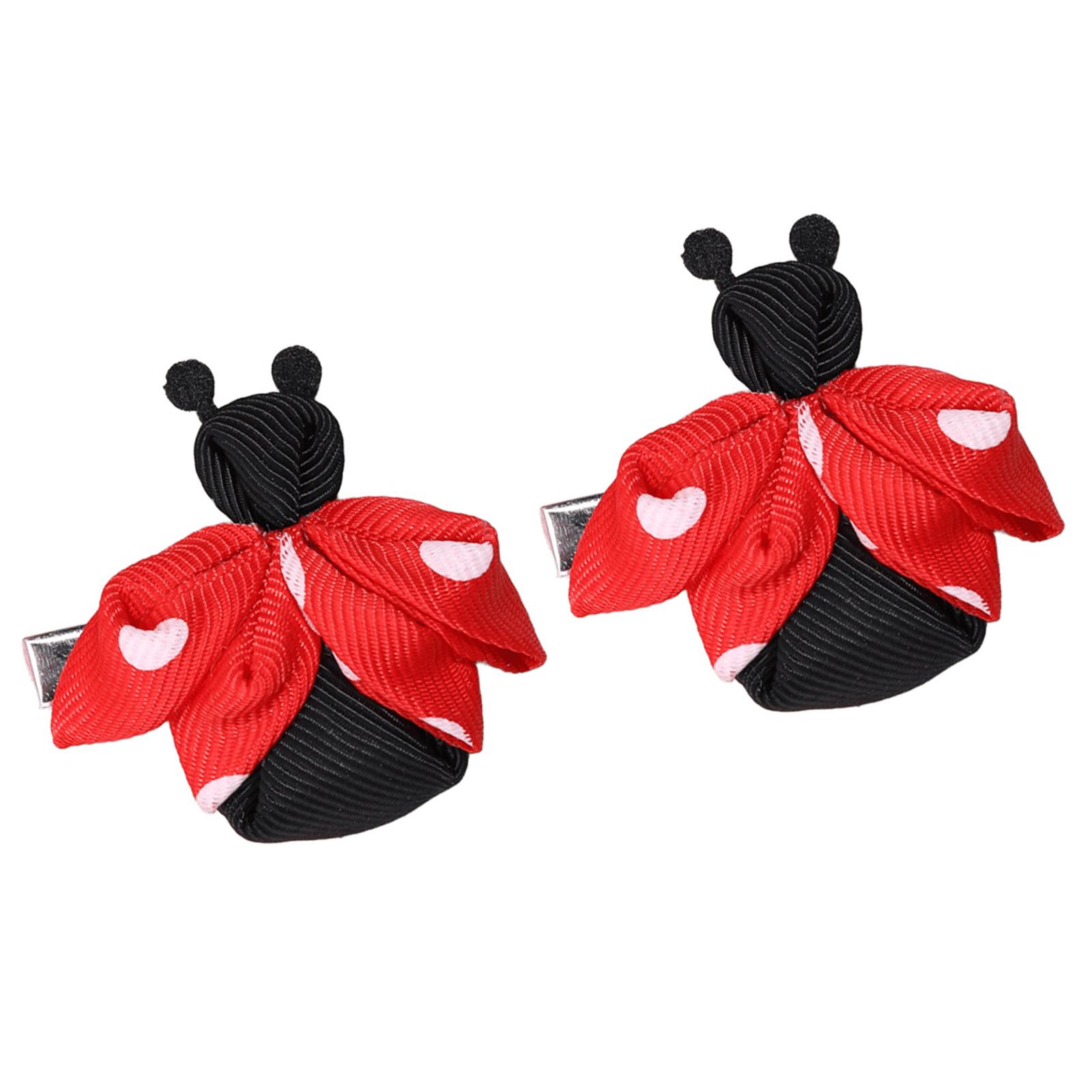 

Girls Hair Clip Ladybird Women Kid Hairgrips Colorful Headdress Barrettes Beetle Shape Sweet 2000s Girls Hairpins красный