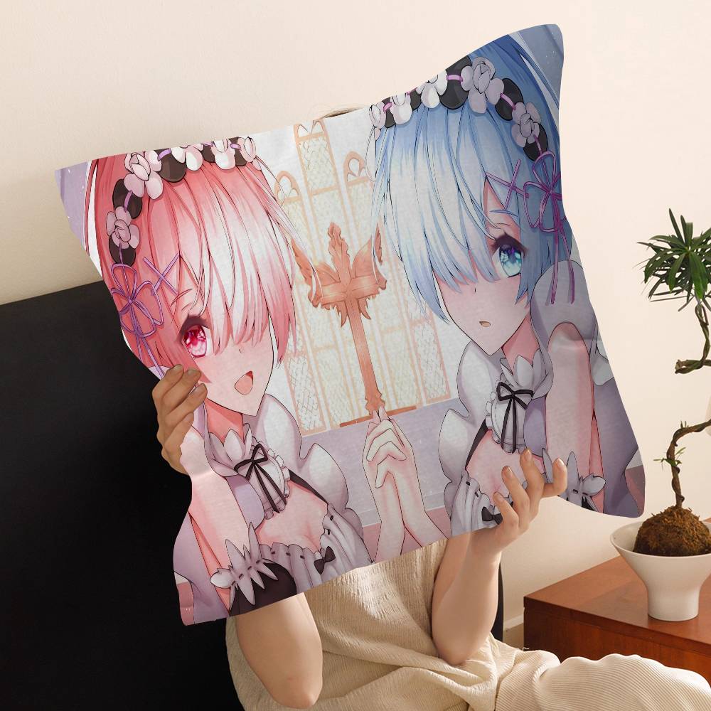 Аниме Re Zero Наволочка Дюймы Фермерский Декор Домашние Наволочки для Диванных Украшений 12x12Inch