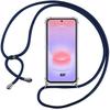 Hülle für Samsung Galaxy A37 5G, Transparent Kratzfest mit Dunkelblauem Lanyard
