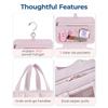 Hanging Foldableable Makeup Bag Large Capacity Jewelry&Toiletries Storage Bag Travel Cosmetic Bag Handbag Storage Organizer Case