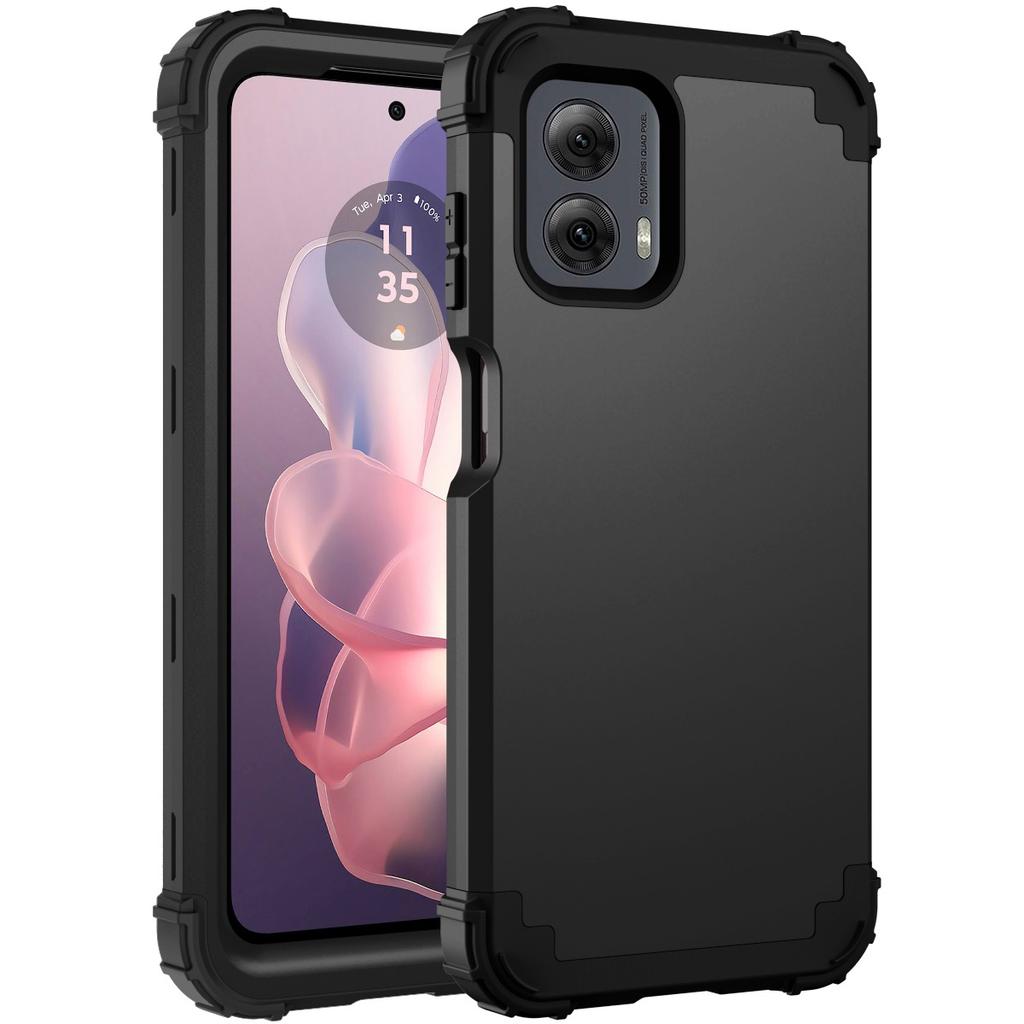 3-in-1 Heavy-Duty Rugged Phone Case Fundas For Motorola Moto G Power 5G 2025 Soft Silicone Lining Hard Plastic Shockproof Cover