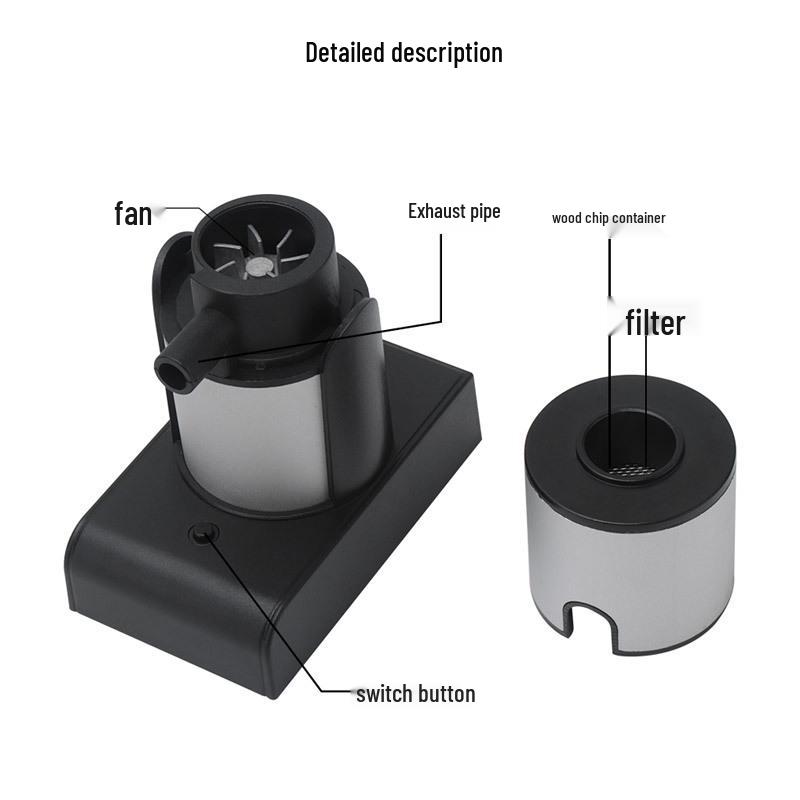 Molecular Cuisine Handheld Smoker for Cocktails, Steak, and Salmon