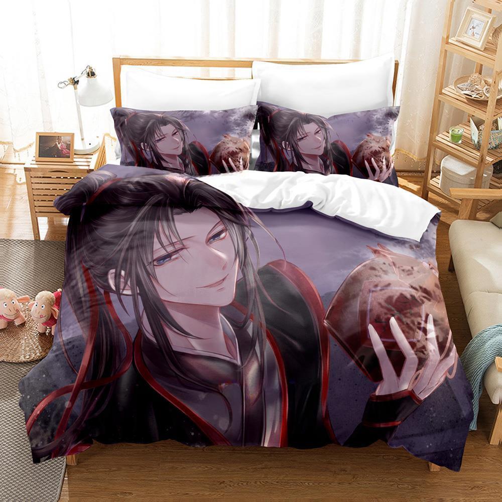 New Mo Dao Zu Shi The Grandmaster of Demonic Cultivation Bedding Set Anime three-piece set Adult Kid Bedroom Duvet cover Sets