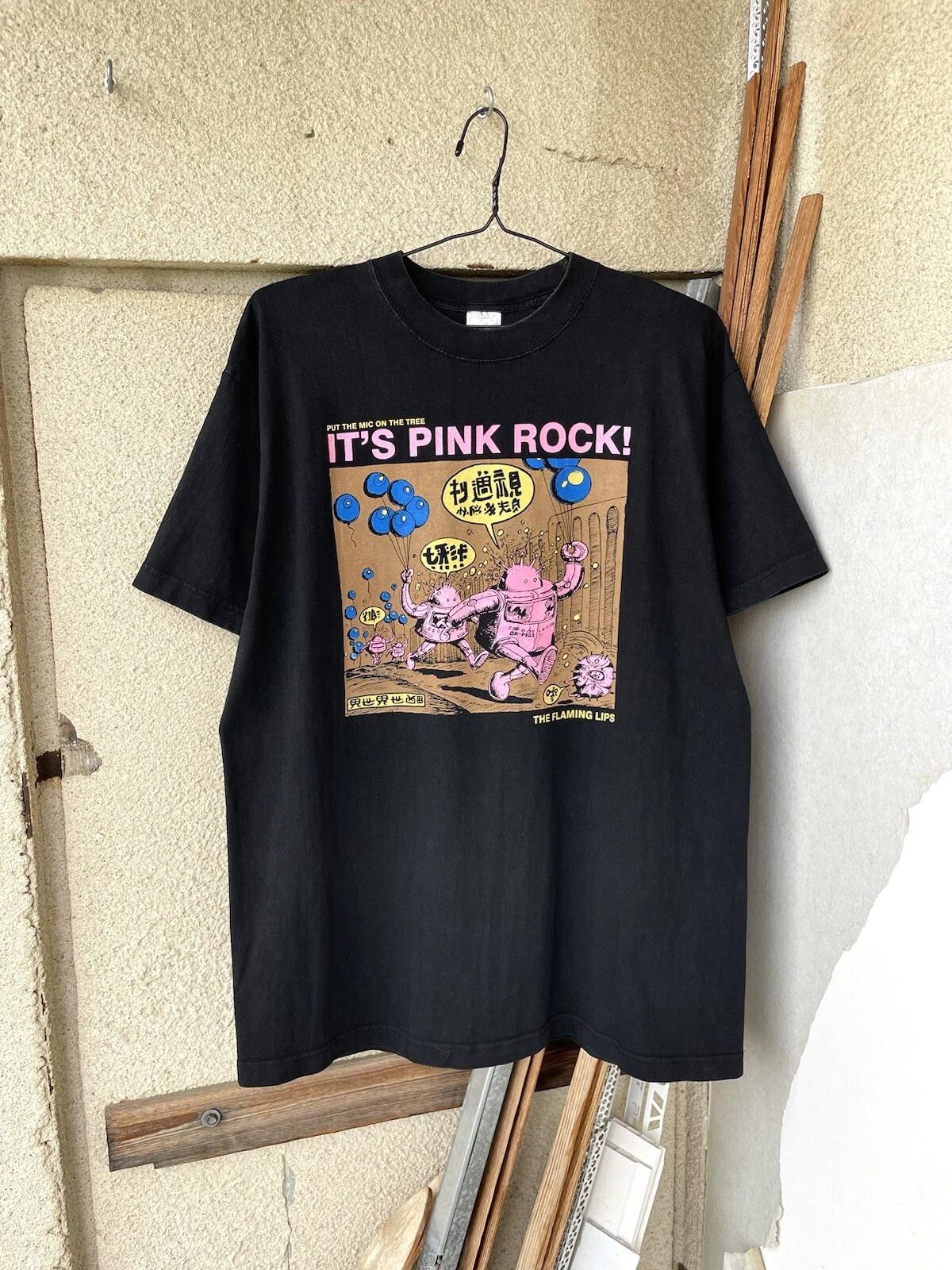 Vintage 2002 The Flaming Lips Yoshimi Battles the Pink Robots T-Shirt RARE S