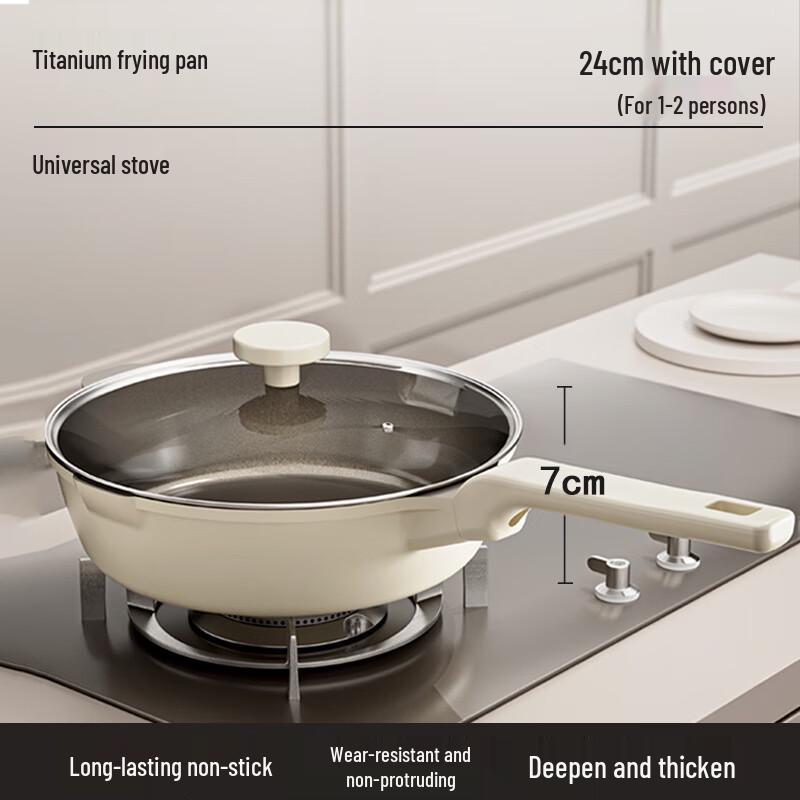 Xiao Cai Ya Non-stick Titanium Ceramic Saucepan