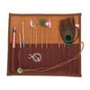 Ear Wax Cleaning Tool Kit with Ear Pick, Stick, Portable Design, Stainless Steel, Bamboo, Wood and for Massage