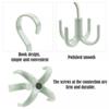Multifunction Rotated Storage Hanger Hooks Clothes Rack Hanger Organizer Bag Hanger Shoes Belt Scarf Hanging Rack Closet Hanger