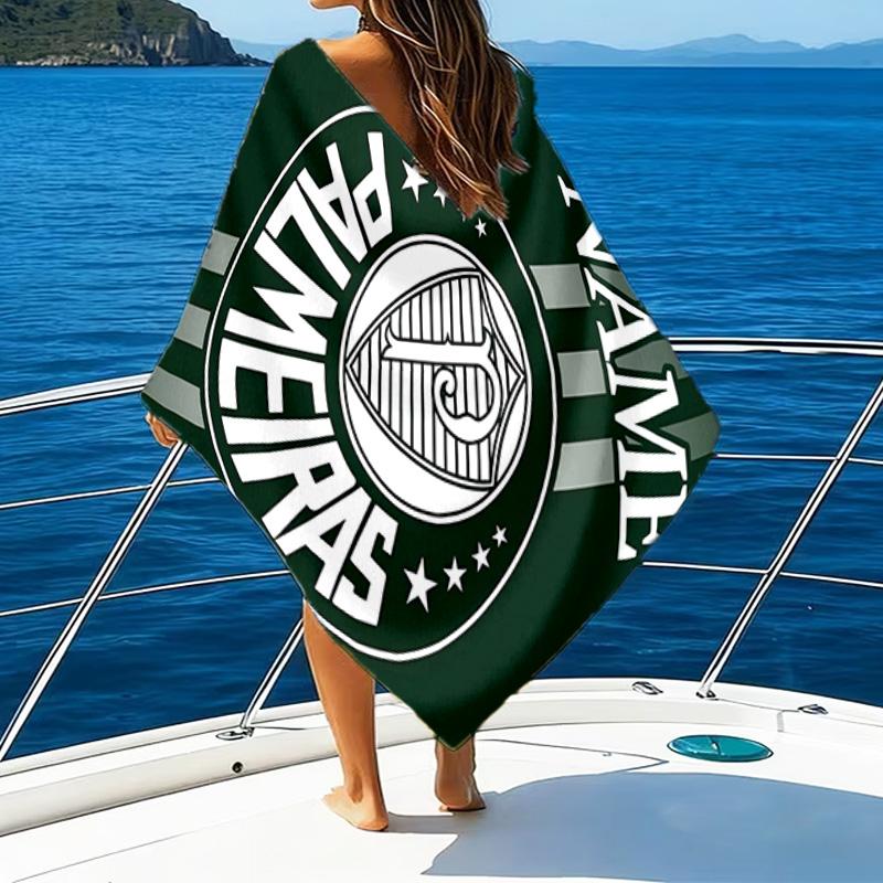 1pc Football22 Beach Towel with Custom Name, Beach/Swimming/Bath/Picnic/Camping Towel, Suitable for Seaside Beaches