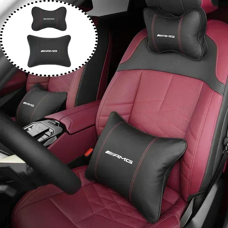 Autokopfstützkissen Nackenkissen Lendenwirbelstütze Für Mercedes Benz AMG A B C E S-Klasse A180 CLK CLA GLE W212 C200 C300 W204 W205