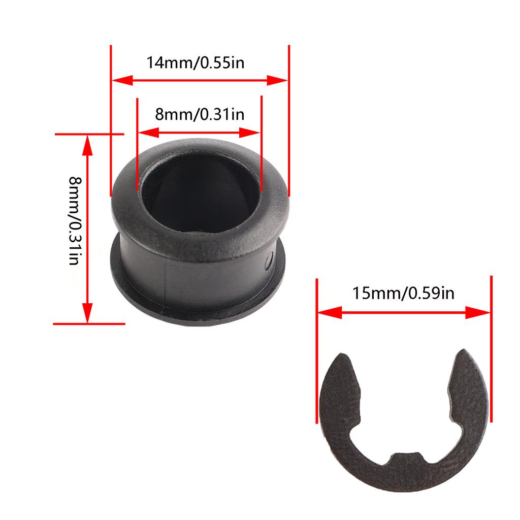 Set For Toyota Corolla Matrix 2003-2008 Plastic Automatic Transmission Shift Shifter Cable Bushing Replacement 33820-02370B