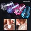 New Nail Design for French Tips Jelly Transparent Nail Stamper Scraper Set Silicone