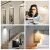 Feallive Bracket Lights, LED Indirect Lighting, Wood Grain, Eye-Friendly Wall Lamp, 3-Level Dimming and Color Adjustment, No Installation Required,