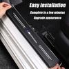 Carbon fiber protective stickers for car door sill side anti step bumpers For BMW M6 M5 M3 X1 X3 X5 E38 E39 E46 E53 E60 E61 E64