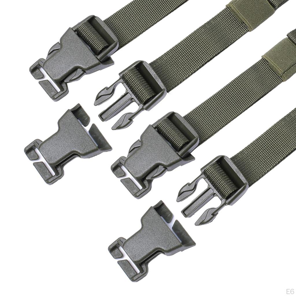 4 Pieces Adjustable Bag Backpack Chest Strap Belt Straps Storage Outdoor Camping Accessories