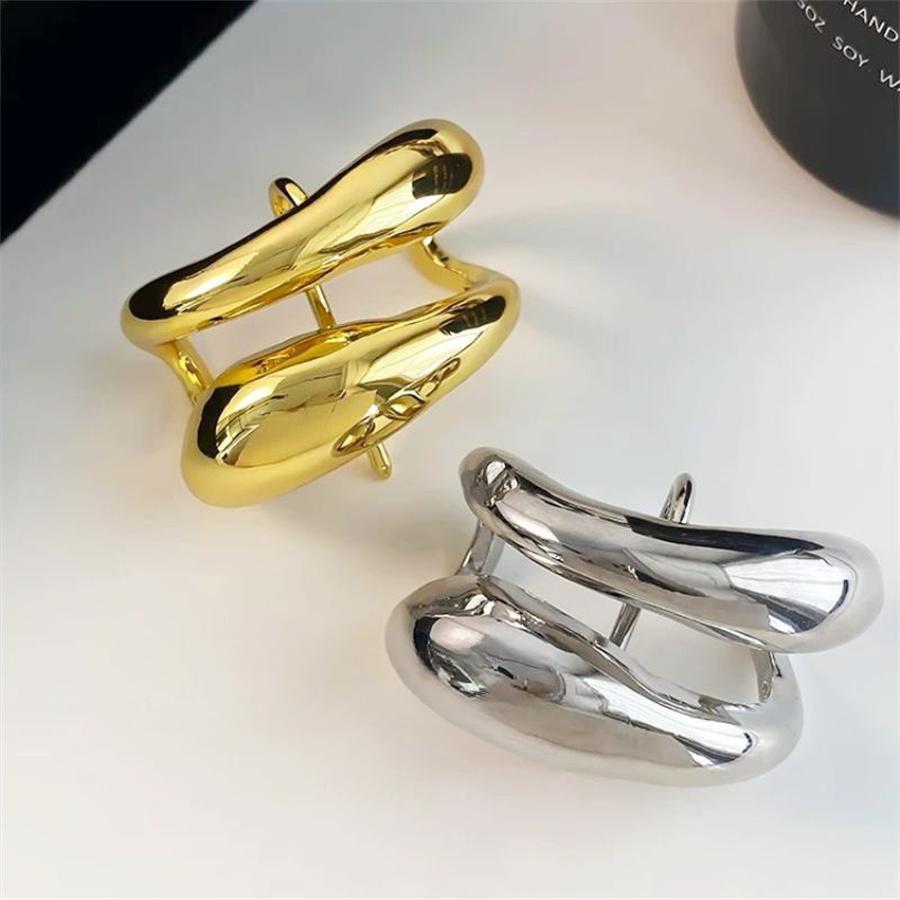 Neue modische und personalisierte doppellagige Metallhaarspange, vielseitiges Haarschmuck für Damen, Pferdeschwanzspange für den Hinterkopf