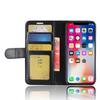 Etui - Premium - iPhone X / XS - Skóra PU - Wstrząsoodporne - Funkcja podstawki - Czarne