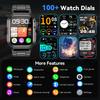 Robustes und langlebiges Militär-Smartwatch 1500mAh Akku 30-Tage Blouetooh Anruf Multifunktionalität, LED-Taschenlampe 150 Sportmodi Android iPhone.